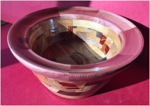 Wood Mosaic Bowl